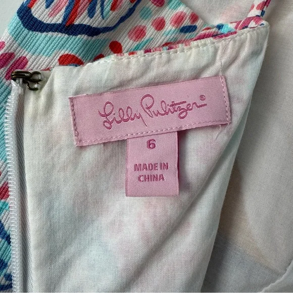 Lilly Pulitzer Mini Dress -Shell Pattern - Size 6 - Picture 6 of 6